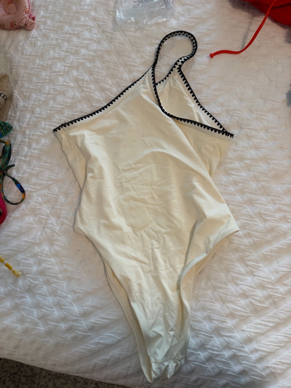 Zara One-Piece Swimsuit with Black Trim